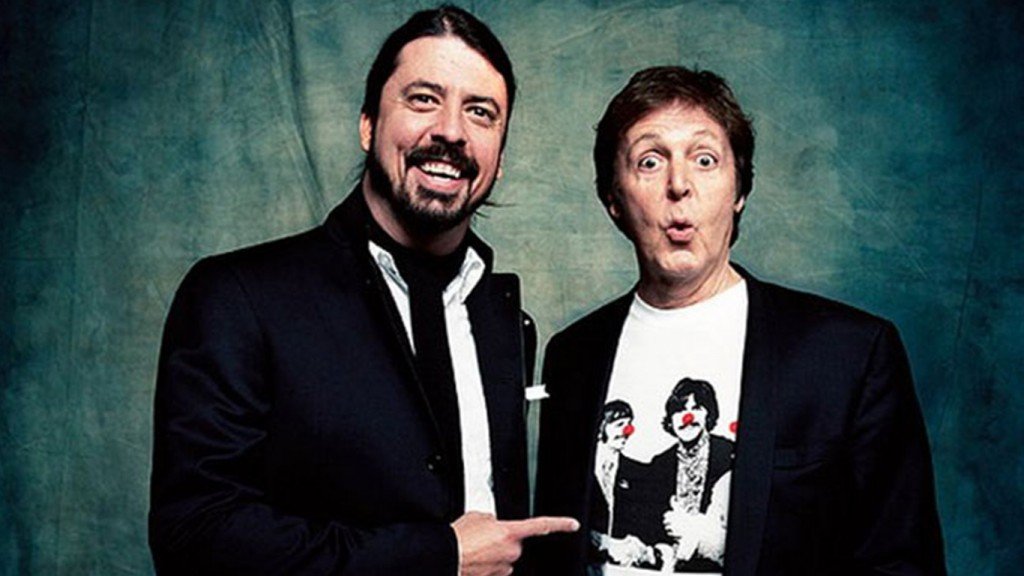 McCartney and Grohl (Photo courtesy of PPCORN)